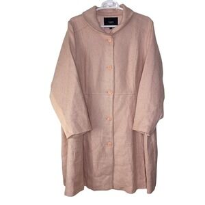Torrid Women's 6X Plus Size Pink Wool Blend Dress Pea Coat Shawl Collar Jacket